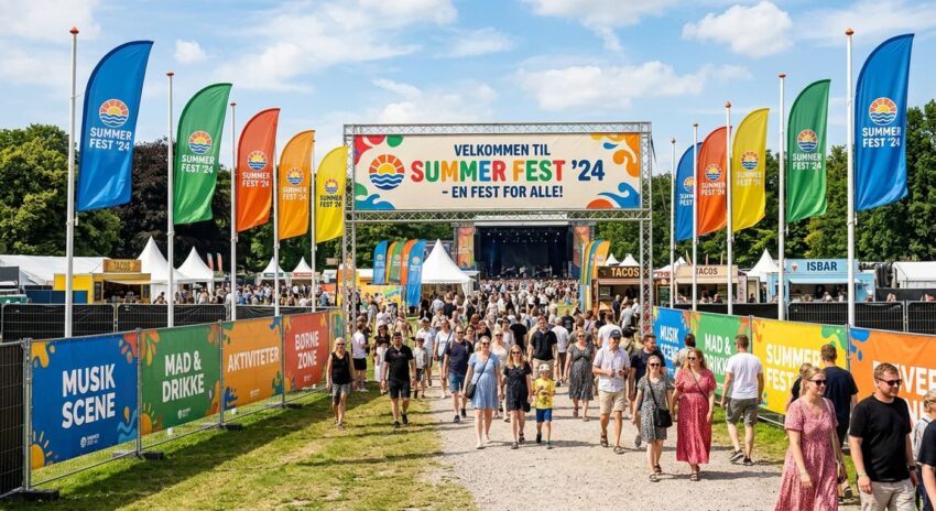 Festen starter her: Kreative idéer til logo-flag og eventbannere
